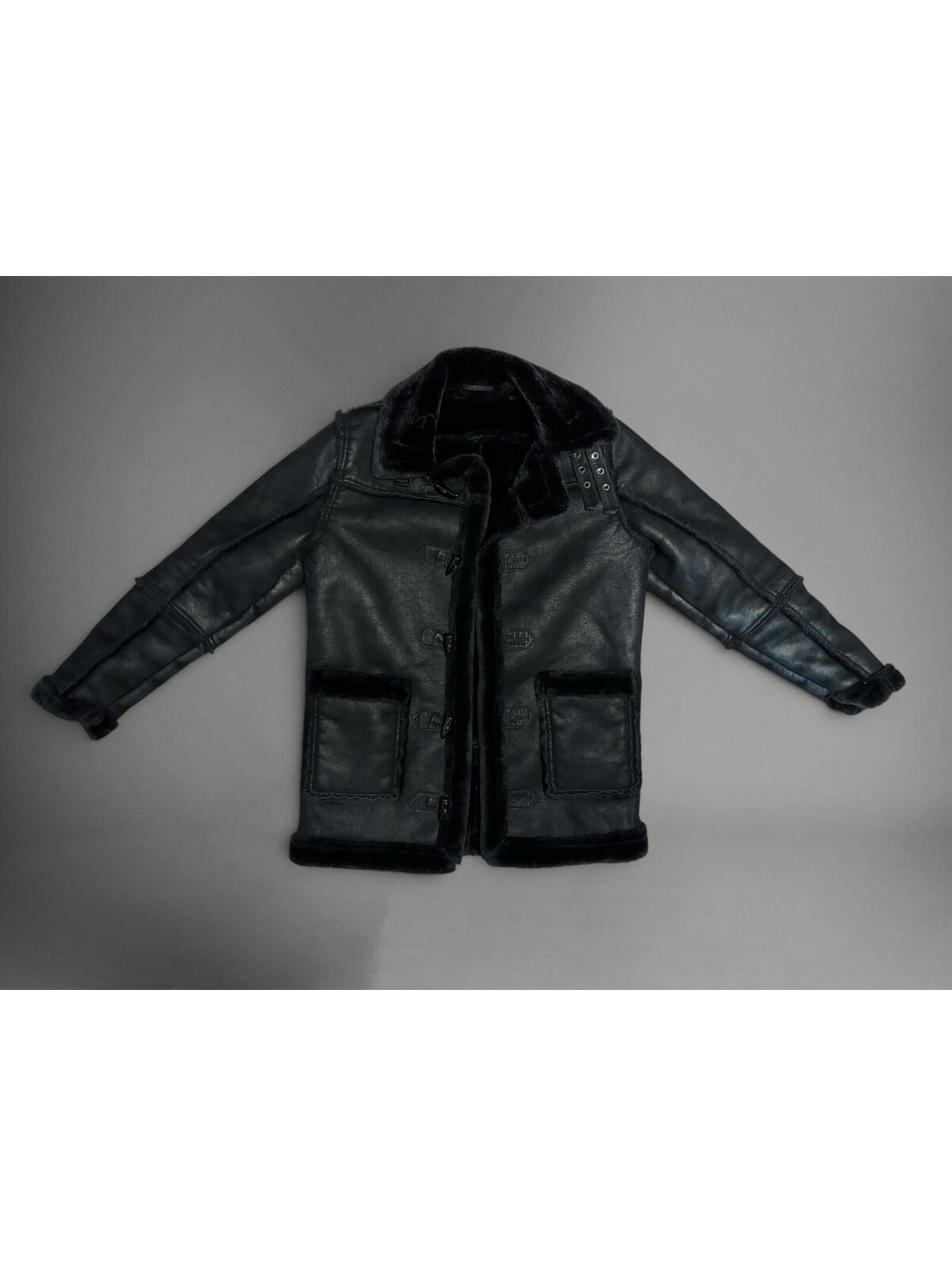 Jordan Craig Black Denali Shearling Jacket - Size 16 Kids - No Hood - Pre Owned